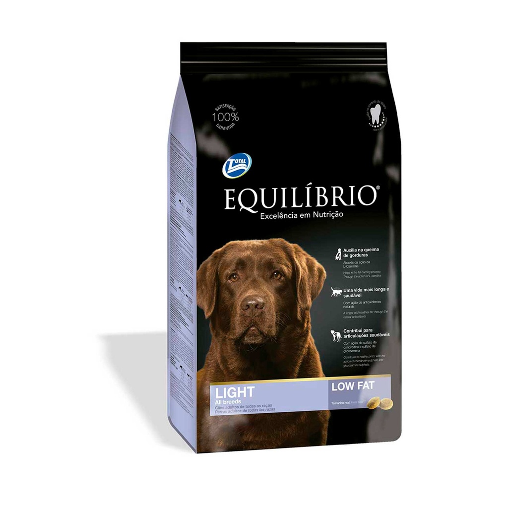 EQUILIBRIO ADULT DOGS LIGHT ALL BREEDS - 15 KG
