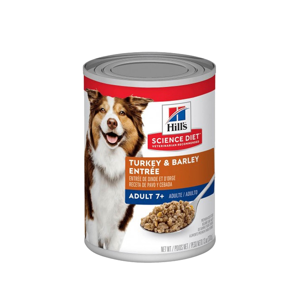 HILLS SCIENCE DIET ADULT 7+ TURKEY & BARLEY, PERROS ADULTOS MAYORES