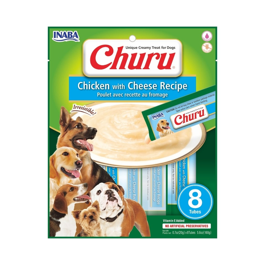 Churu Dog Chicken with Cheese Recipe 8 Tubes