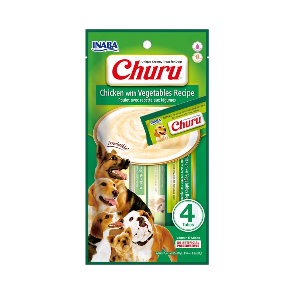 Churu Dog Chicken with Vegetables Recipe 4 Tubes