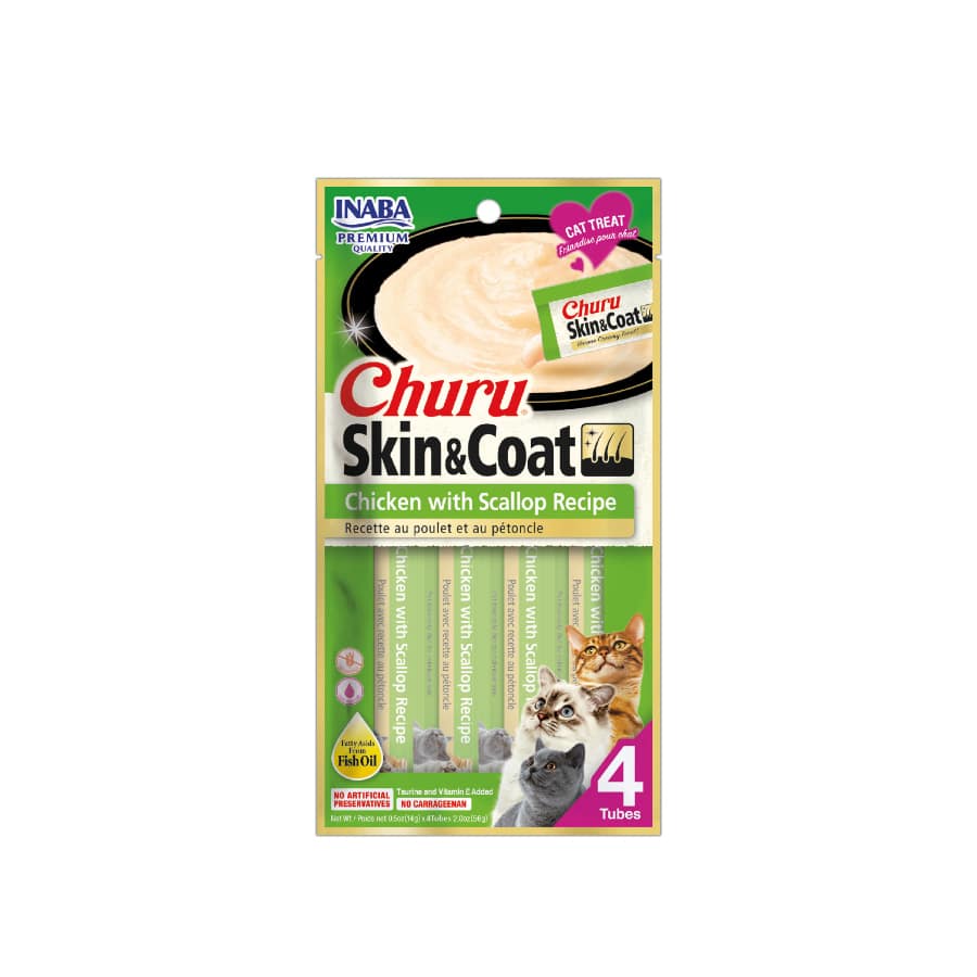 Churu Skin & Coat Chicken with Scallop Recipe