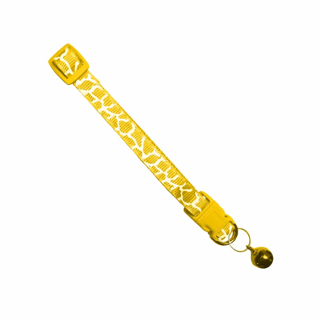 COLLAR CON CASCABEL AMARILLO