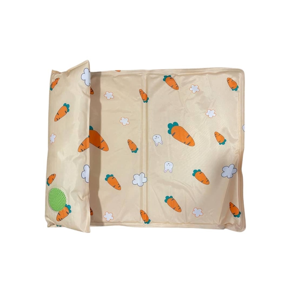 Cool Mat con almohada Conejos y zanahorias