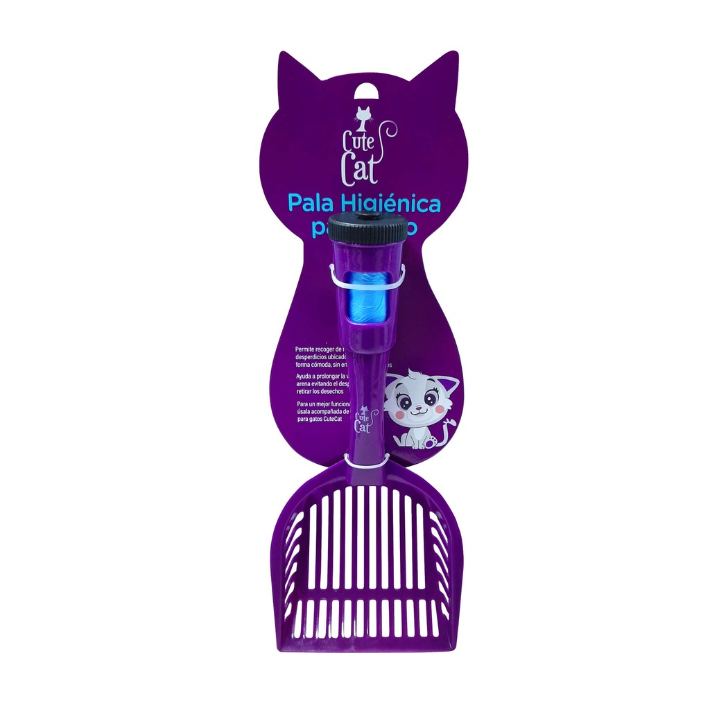 CUTE CAT PALA MORADA