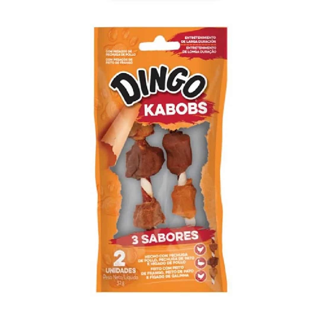Dingo Kabobs 3 Sabores x 2 und
