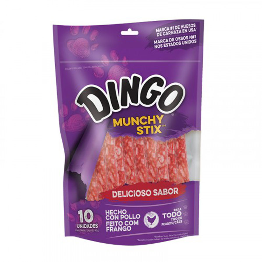 DINGO MUNCHY STIX 10 UNIDADES