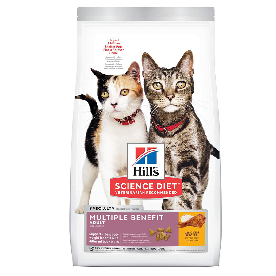 HILLS SCIENCE DIET ADULT MULTIPLE BENEFIT PARA GATOS MULTIPLES BENEFICIOS