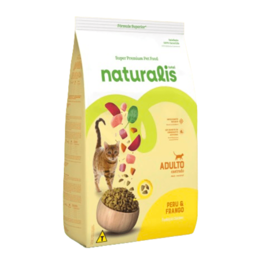 F NATURALIS GATOS ADULTO CASTRADOS FRANGO & PERU