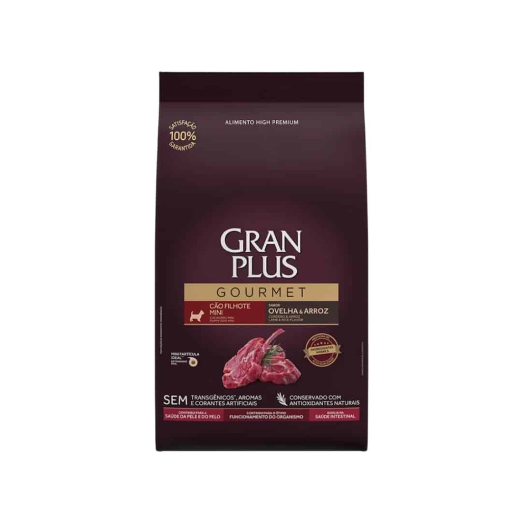 Granplus Gourmet Cachorro Perro Pequeño Mini Cordero y Arroz