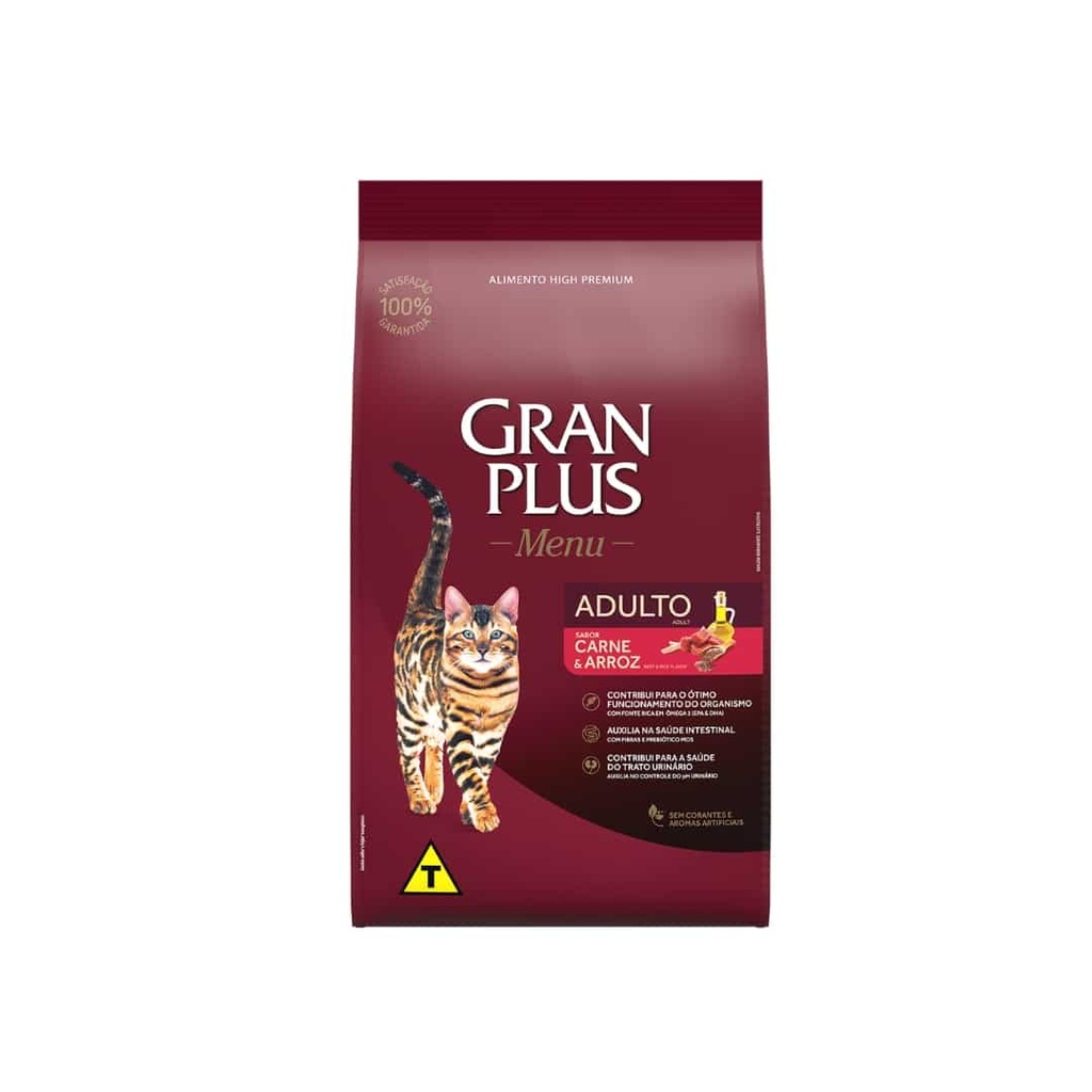 Gran Plus Menú Gato Adulto Carne y Arroz