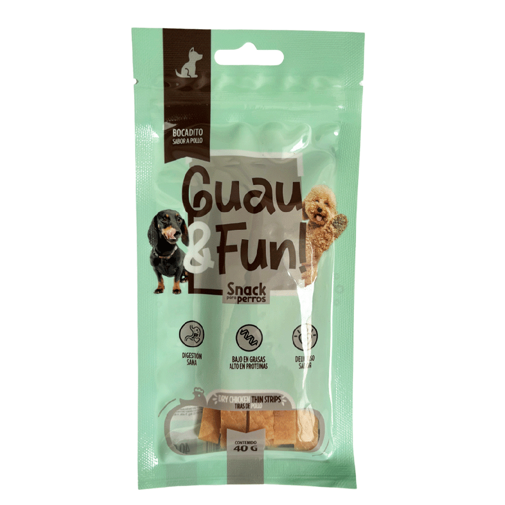Guau and Fun Chicken Thin Strips – Tiras de pollo