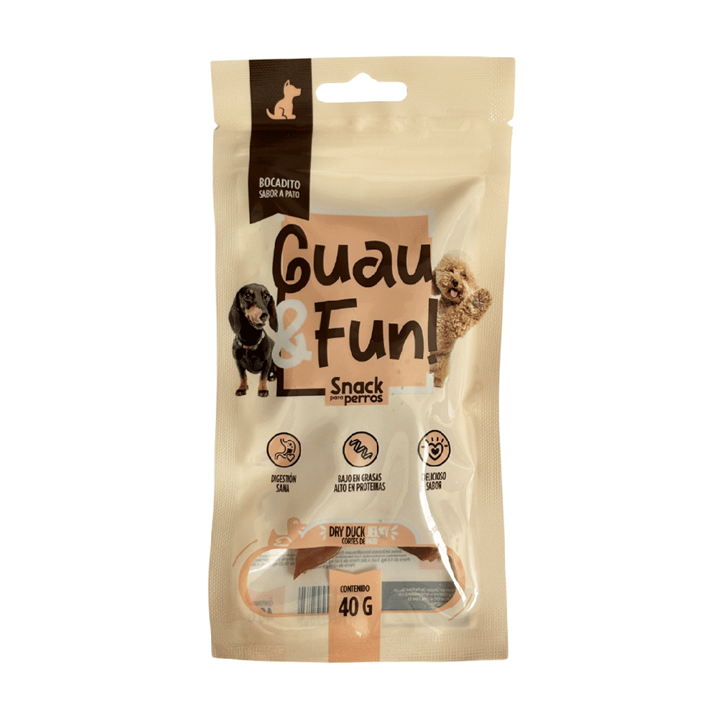 Guau and Fun Dry Duck Jerky – Cortes de pato