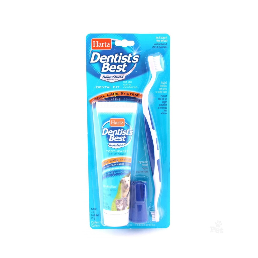 HARTZ TOTAL ORAL CARE DENTAL KIT FOR DOGS/CATS