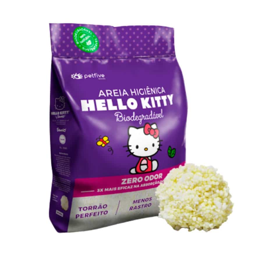 HELLO KITTY PURPLE - TINY GRAINS CAT LITTER