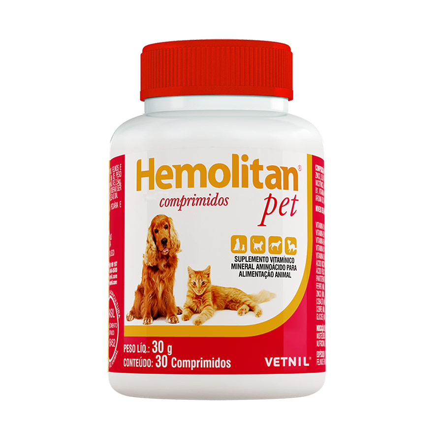 HEMOLITAN PET X 30 COMPRIMIDOS 30 GR