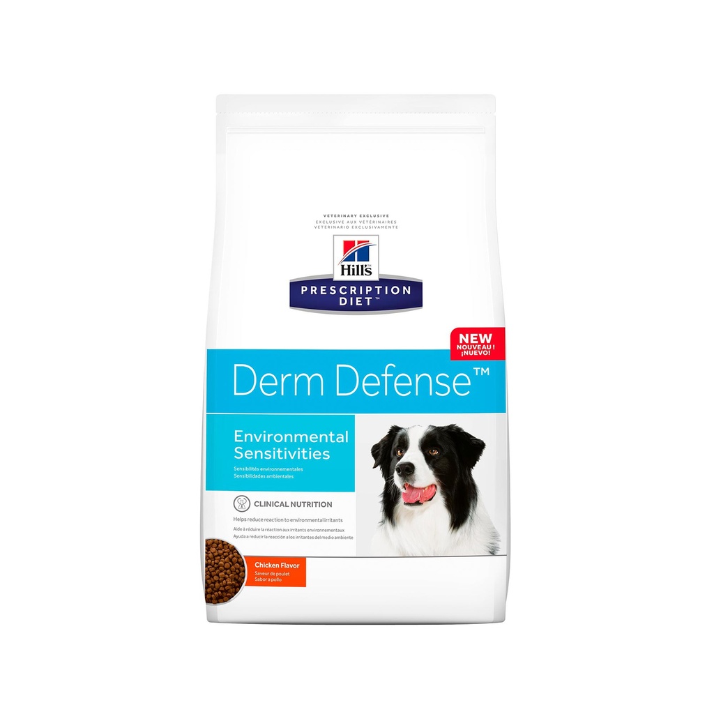 HILLS PRESCRIPTION DIET DERM DEFENSE, ALERGIAS AMBIENTALES, ALIMENTO PARA PERRO