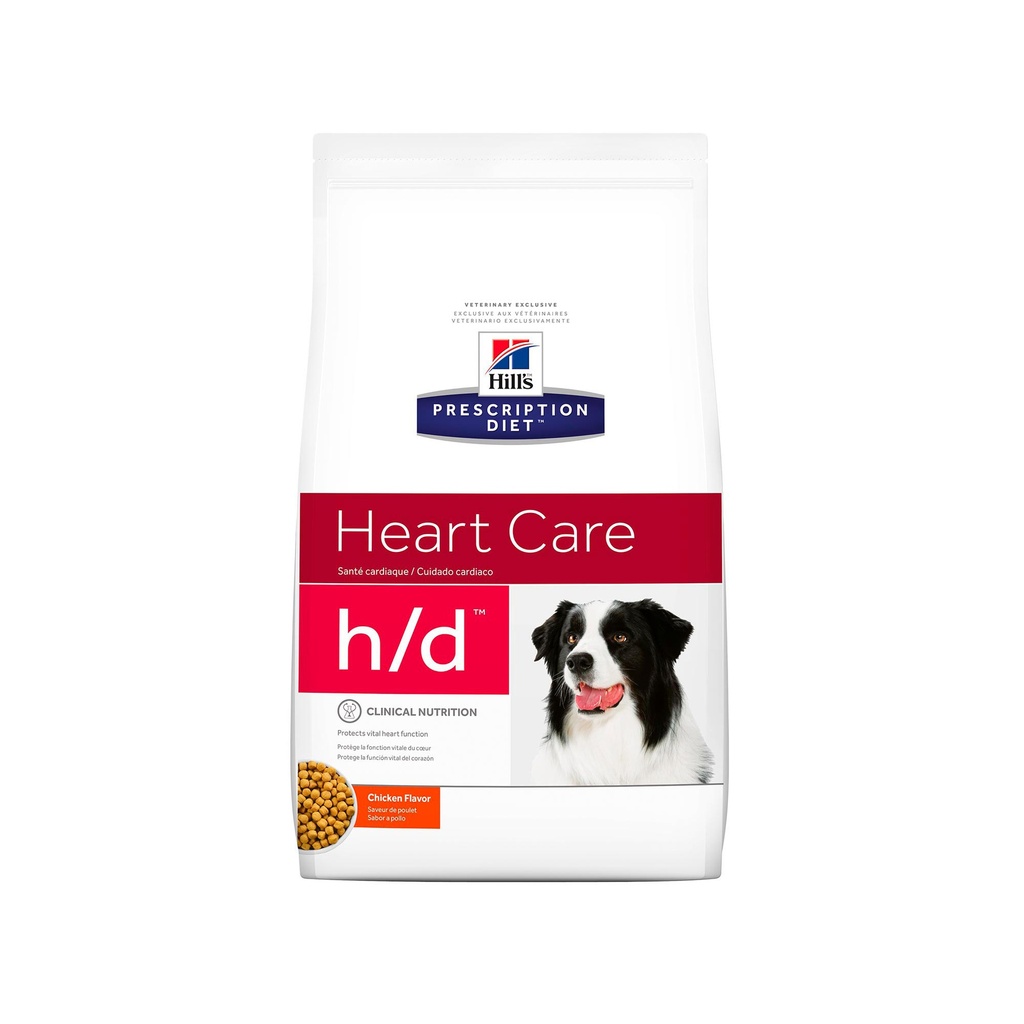 HILLS PRESCRIPTION DIET H/D, CUIDADO DEL CORAZÓN, ALIMENTO PARA PERRO