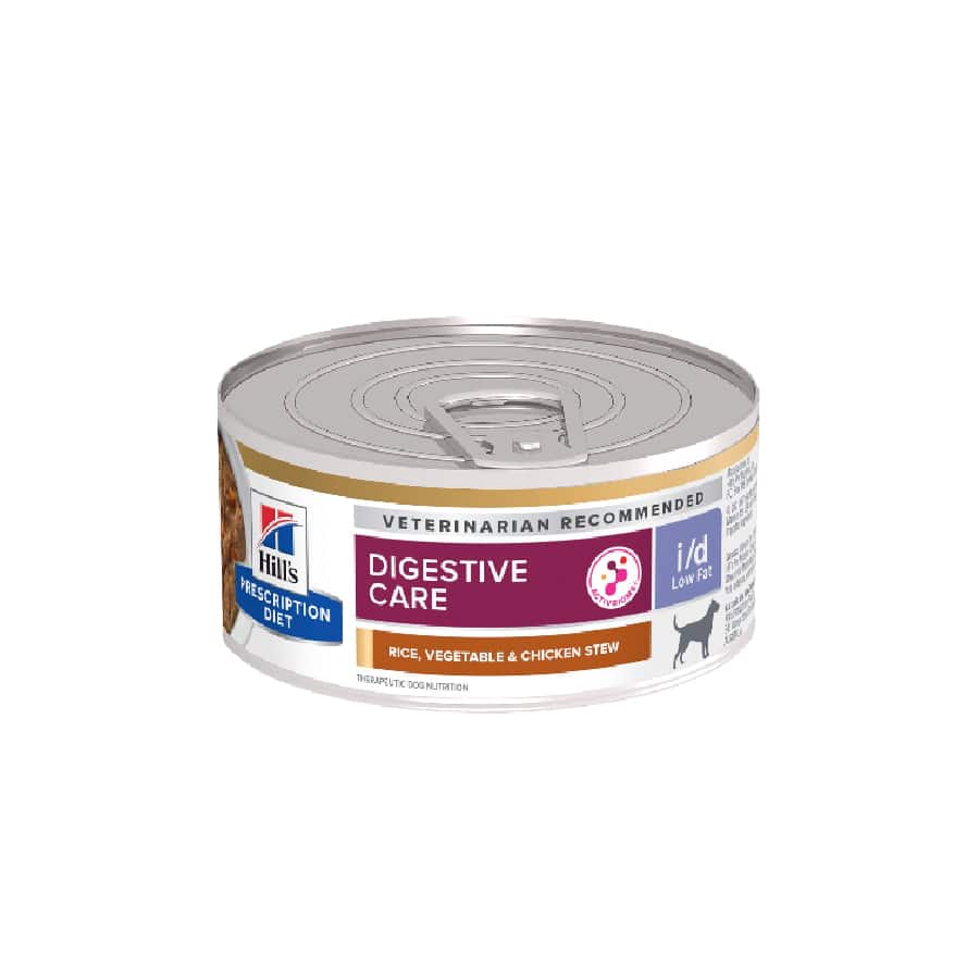 Hills Prescription Diet I/D Low Fat Perro Rice Chicken & Vegetables Stew