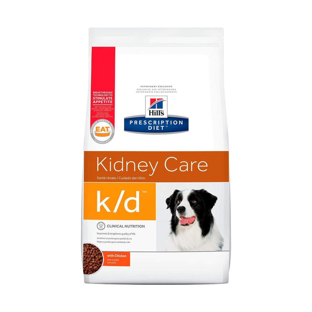 HILLS PRESCRIPTION DIET K/D, CUIDADO RENAL, ALIMENTO PARA PERRO