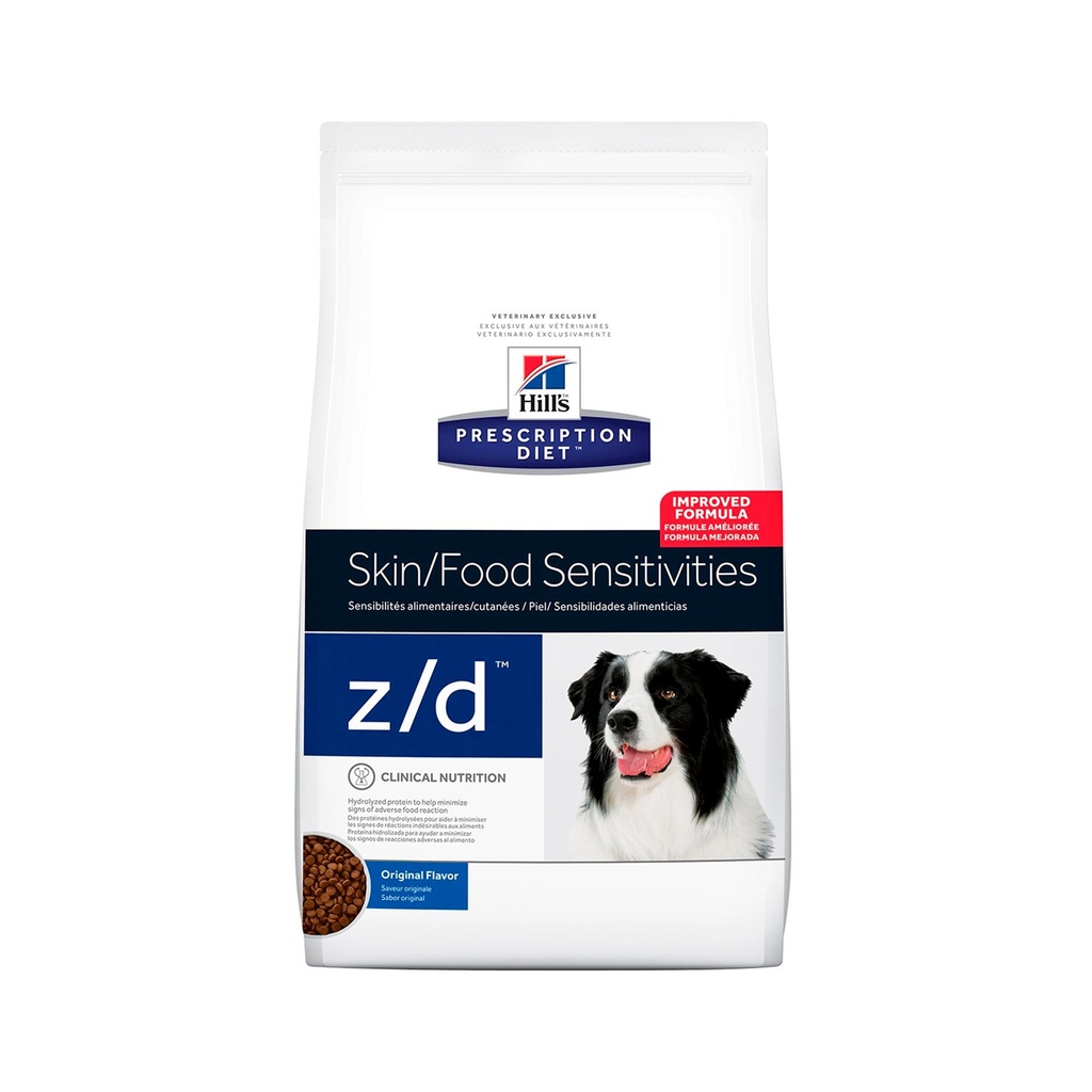 HILLS PRESCRIPTION DIET Z/D, ALERGIAS ALIMENTARIAS, ALIMENTO PARA PERRO