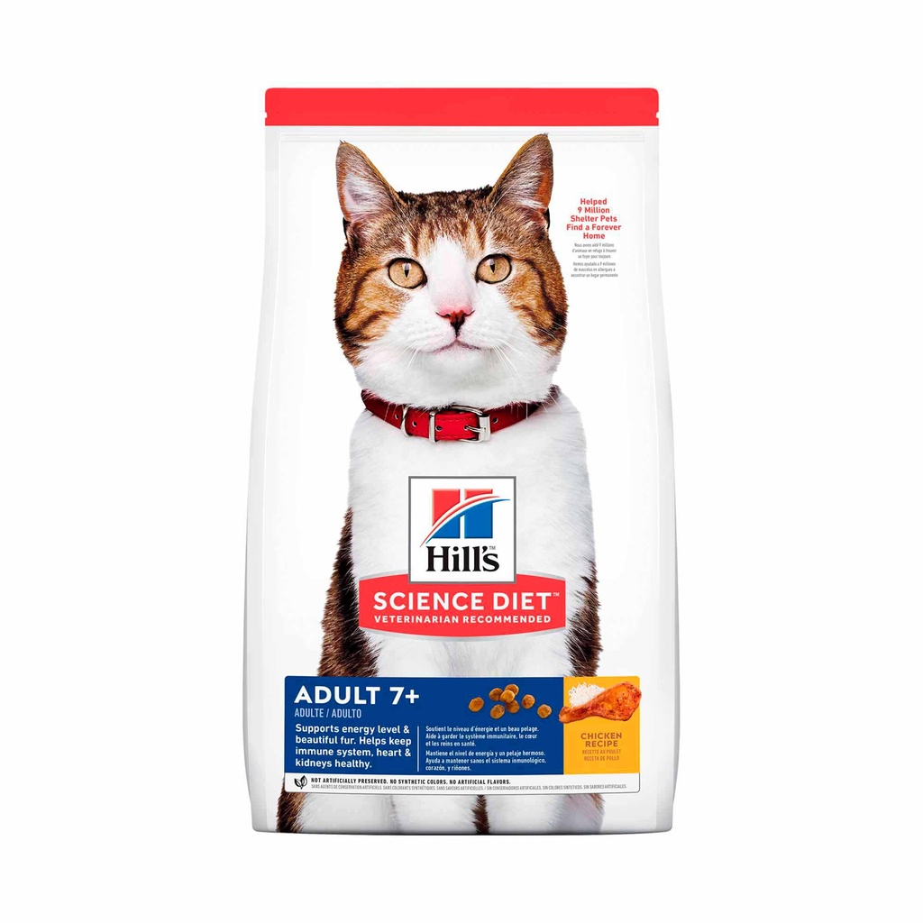 HILLS SCIENCE DIET ADULT 7+ GATOS ADULTOS MAYORES