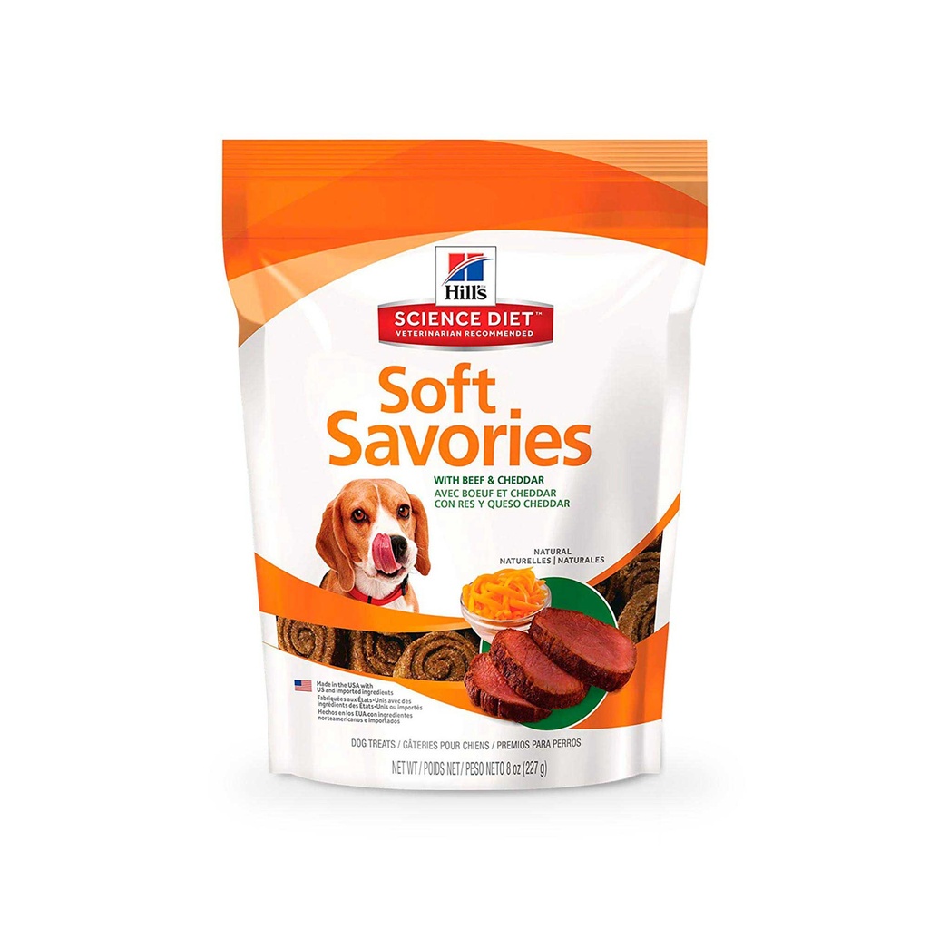 HILLS SCIENCE DIET CANINE SOFT SAVORIES PEANUT BEEF & CHEDDAR