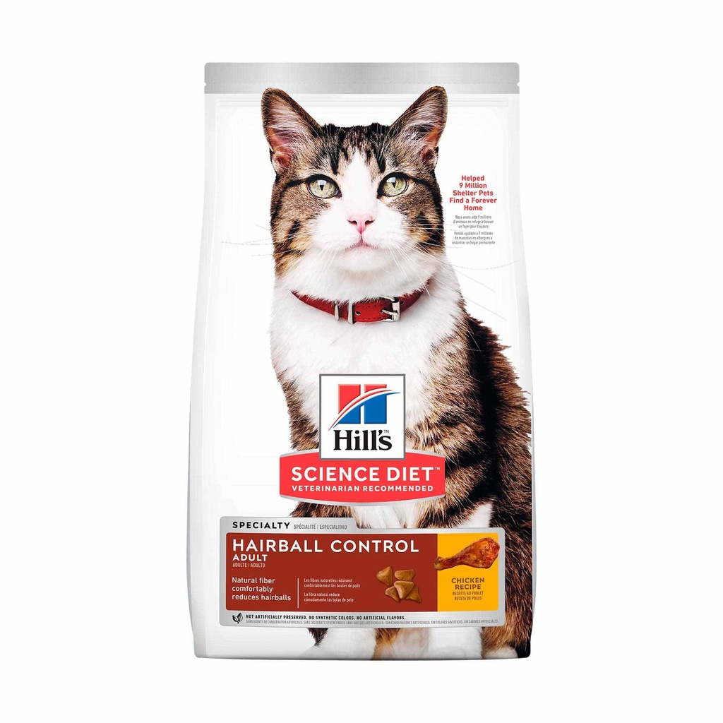 HILLS SCIENCE DIET HAIRBALL ADULTOS,CONTROL DE BOLAS DE PELO
