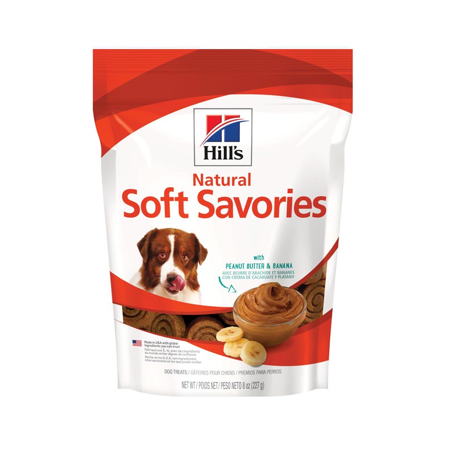 HILLS SCIENCE DIET NATURAL SOFT SAVORIES SAVORIES PEANUT BUTTER & BANANA