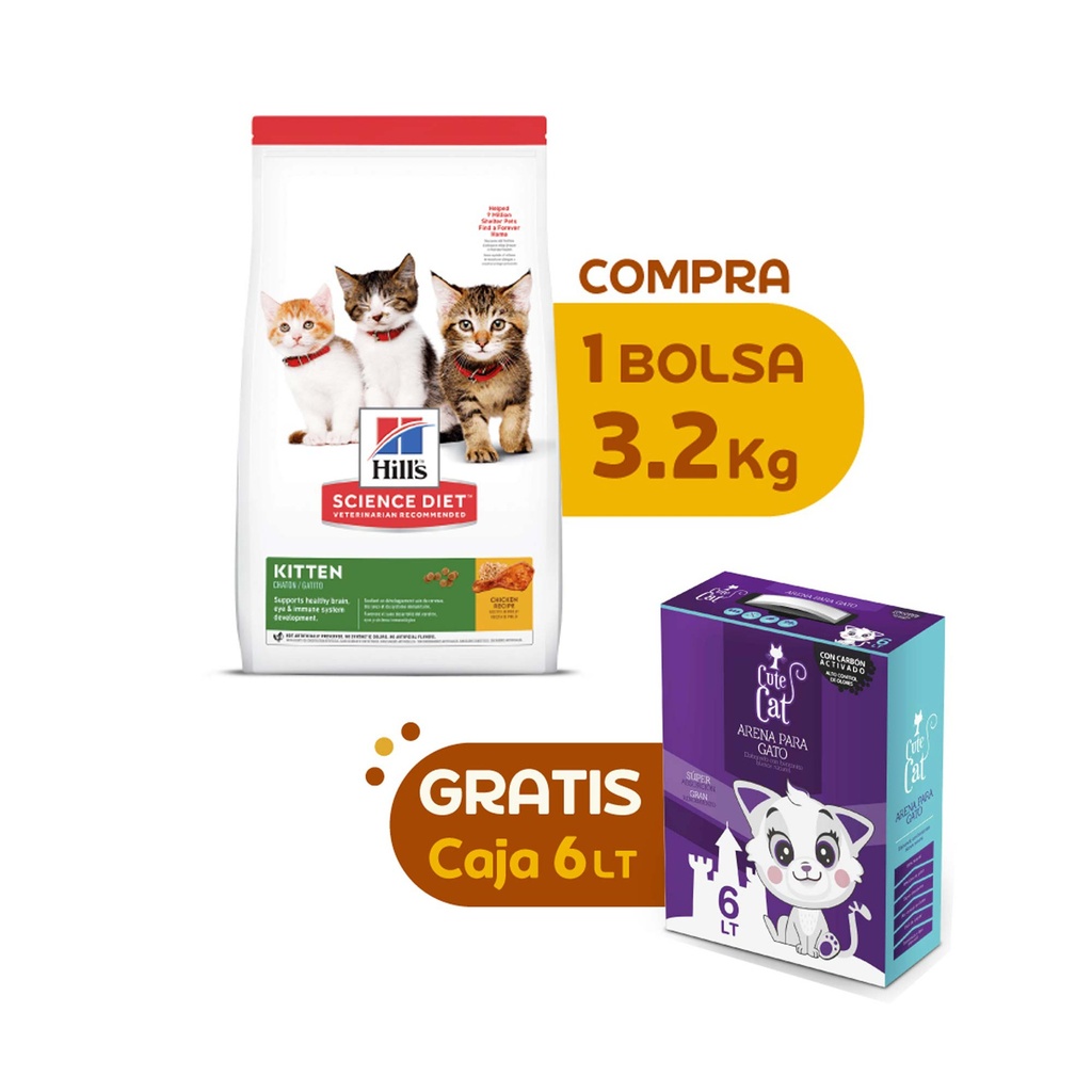 HILLS SCIENCE DIET KITTEN, GATITOS 3.2 KG