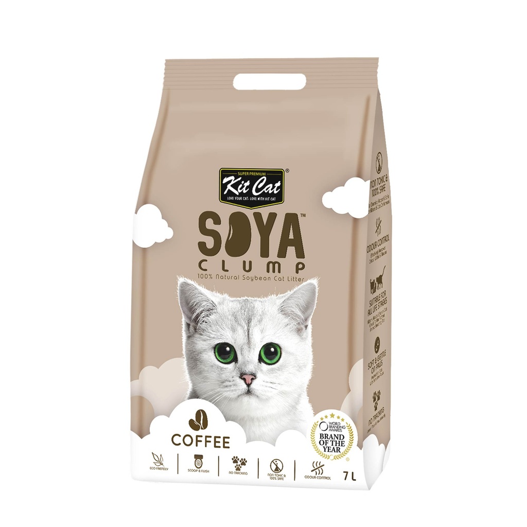 KIT CAT SOYACLUMP SOYBEAN LITTER - COFFEE