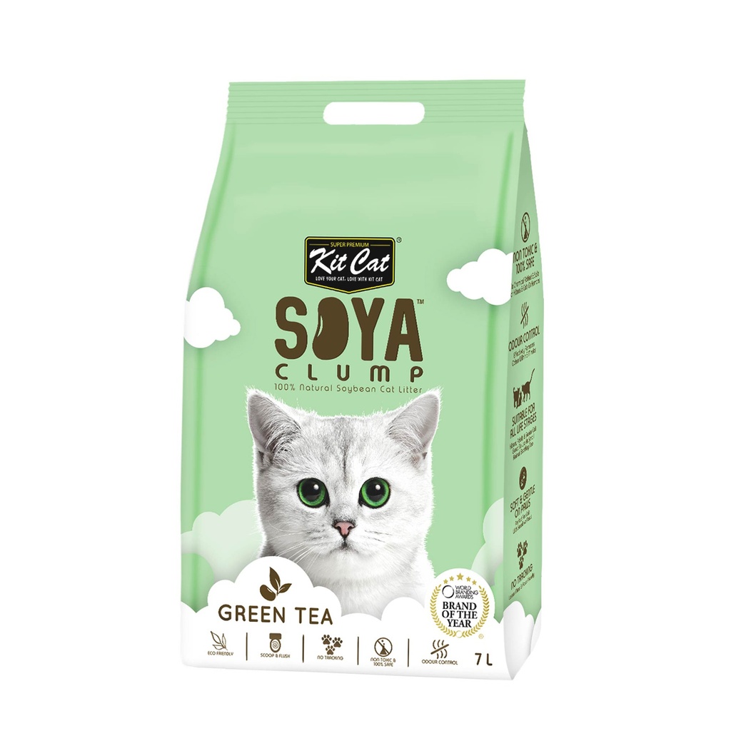 KIT CAT SOYACLUMP SOYBEAN LITTER - GREEN TEA