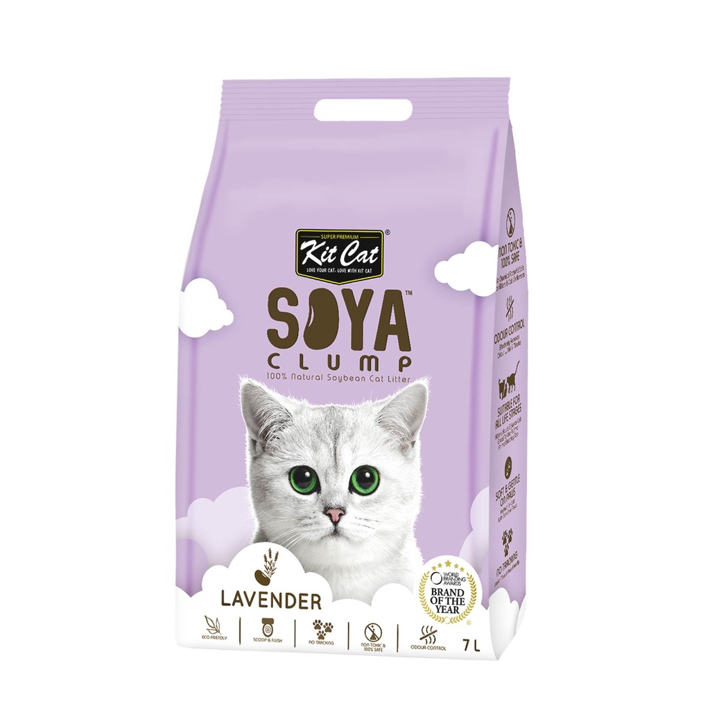 KIT CAT SOYACLUMP SOYBEAN LITTER - LAVENDER