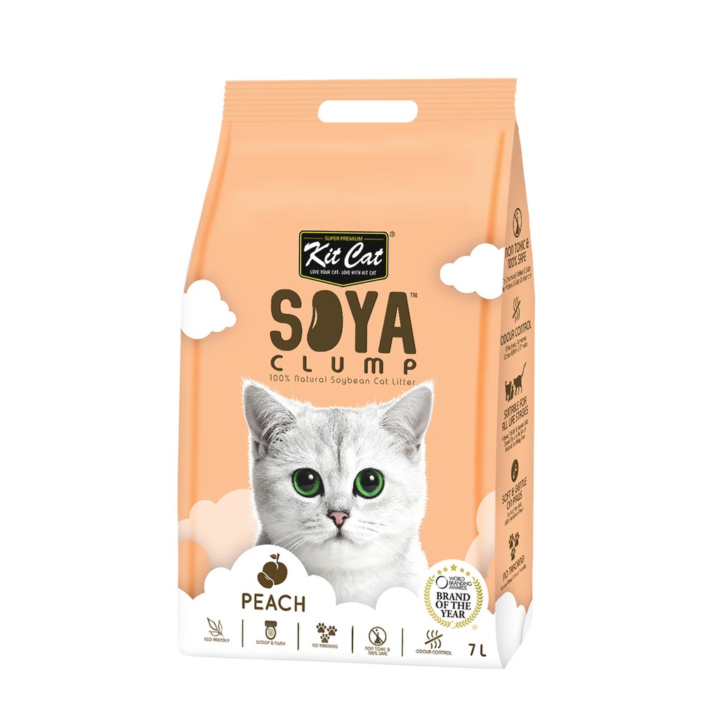 KIT CAT SOYACLUMP SOYBEAN LITTER - PEACH