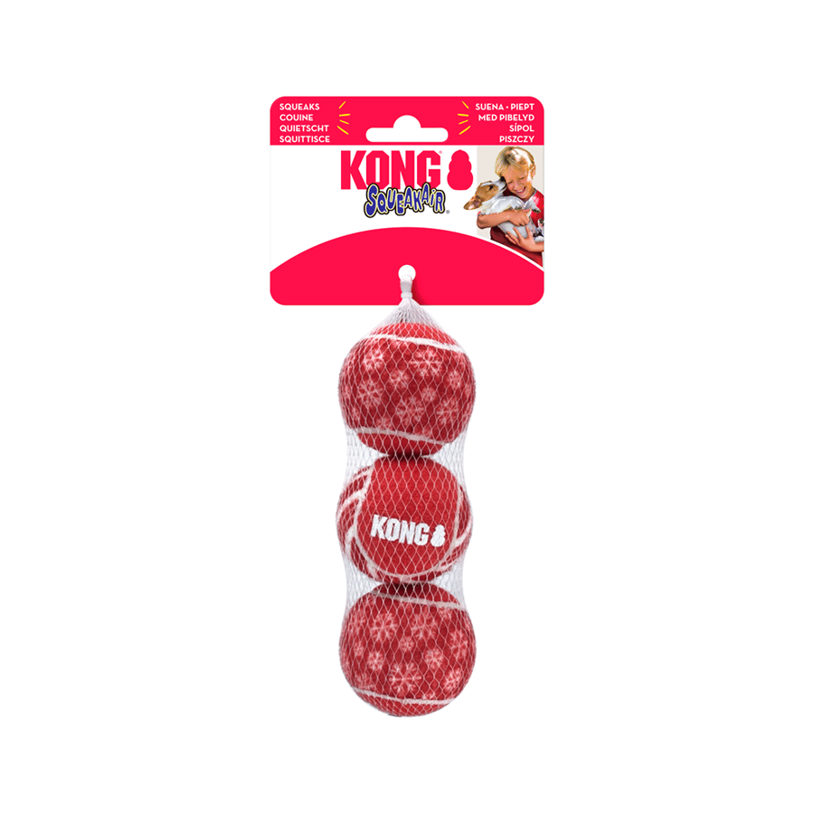Kong Holiday SqueakAir Balls Md