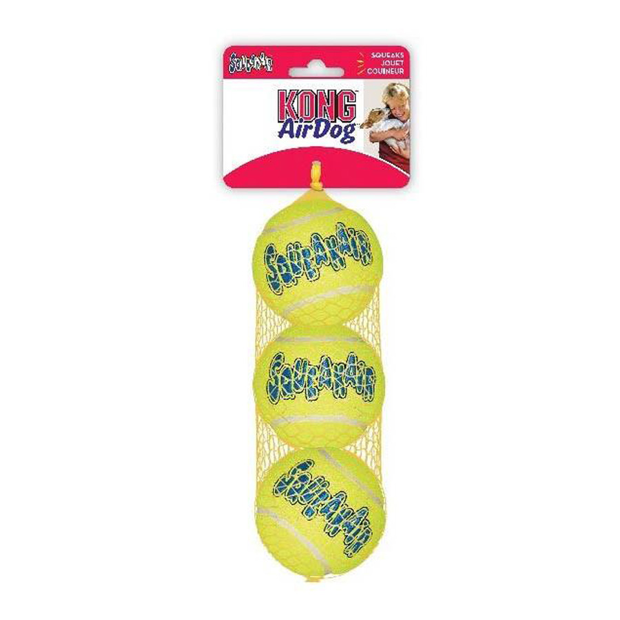 KONG SMALL SQUAKER TENNIS BALLS (PACK 3 UNID.)
