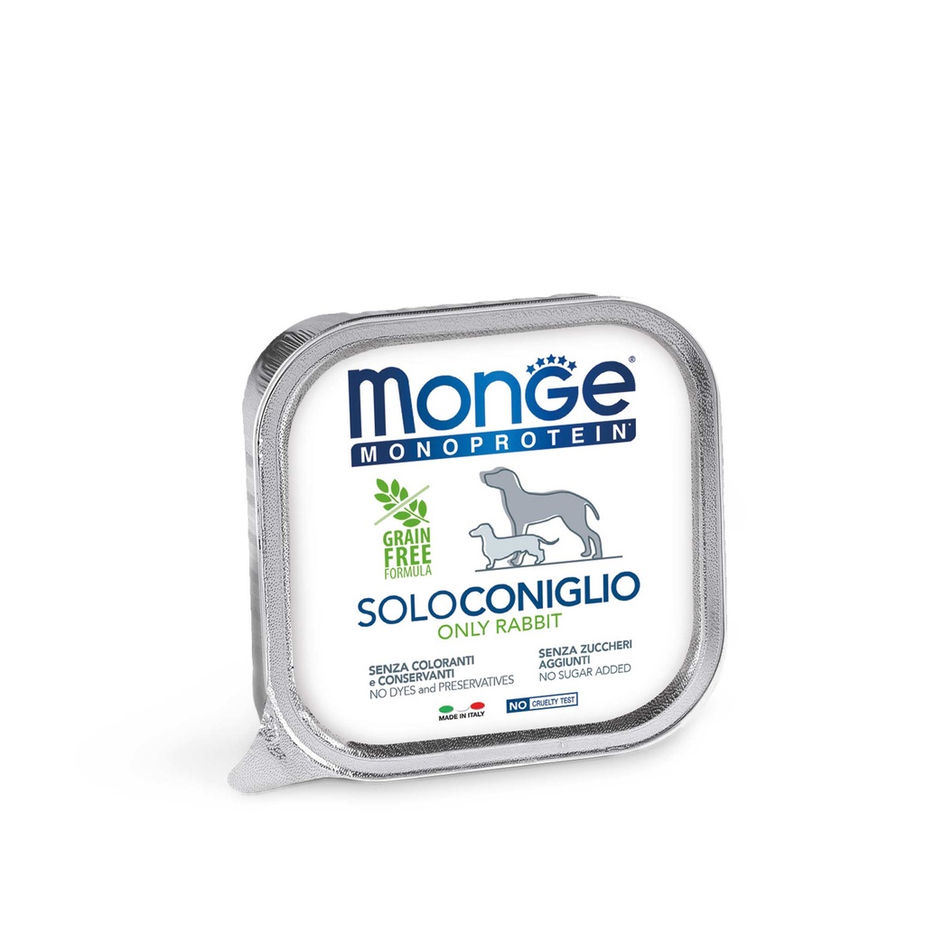 MONGE CANINE ADULT MONOPROTEIN CONEJO LATA