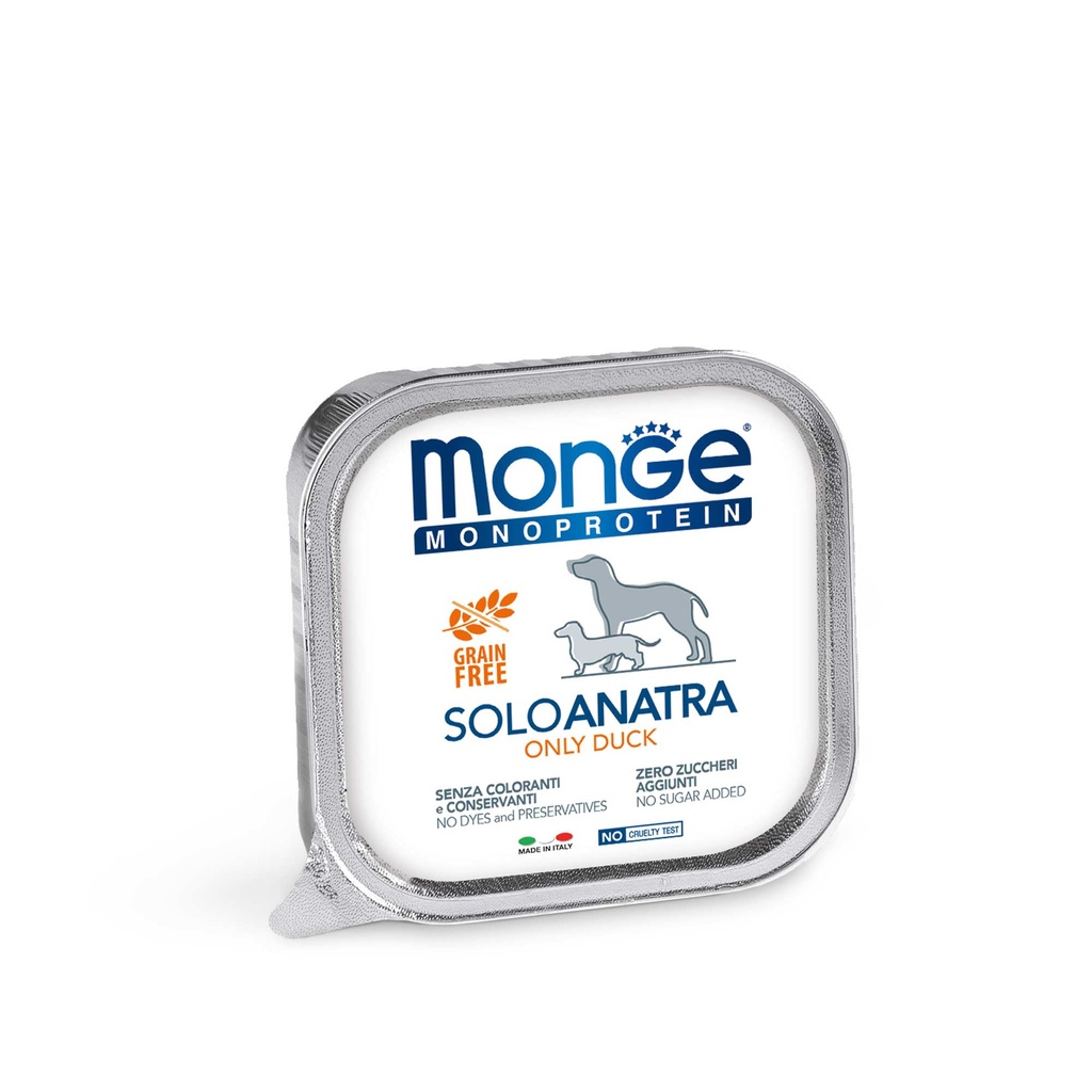 MONGE CANINE ADULT MONOPROTEIN PATO LATA