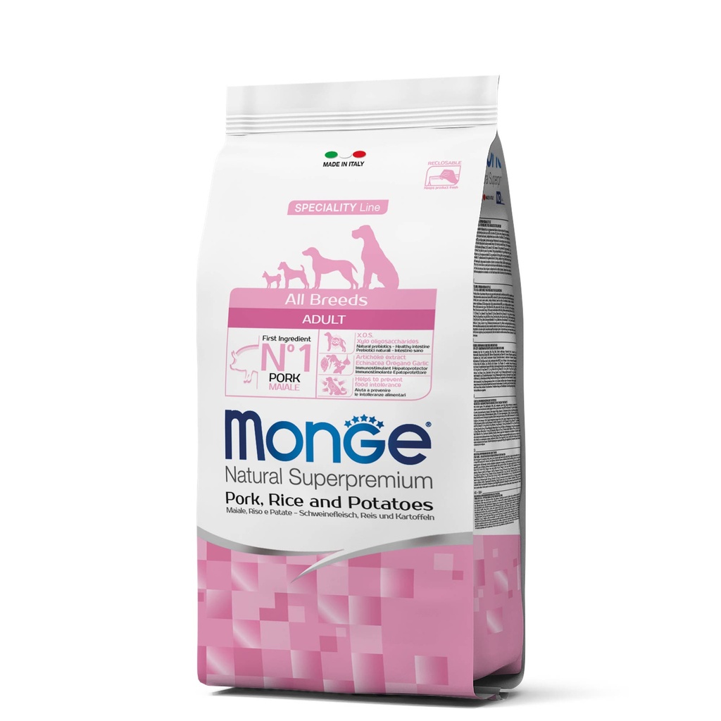 MONGE CANINE ADULTO CERDO, ARROZ Y PAPA