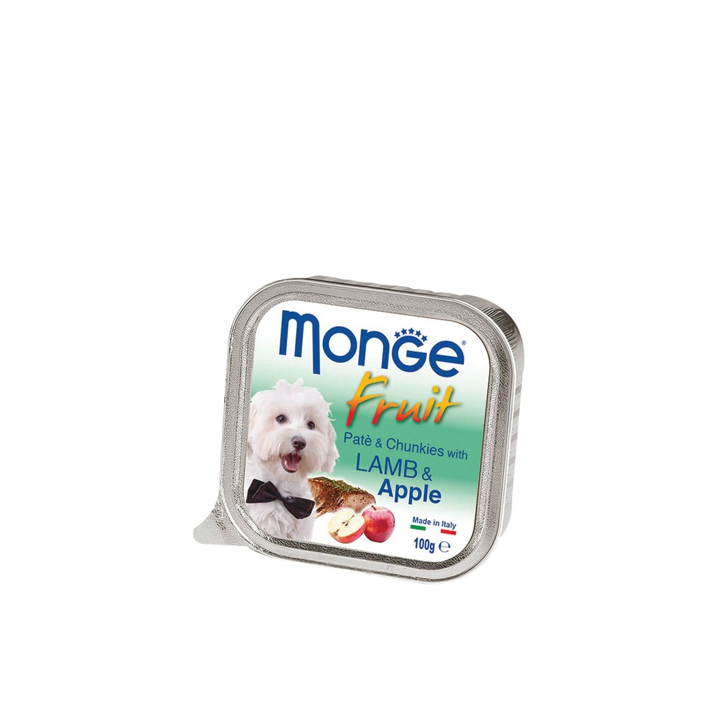 Monge Canine Fruit Cordero y Manzana Lata