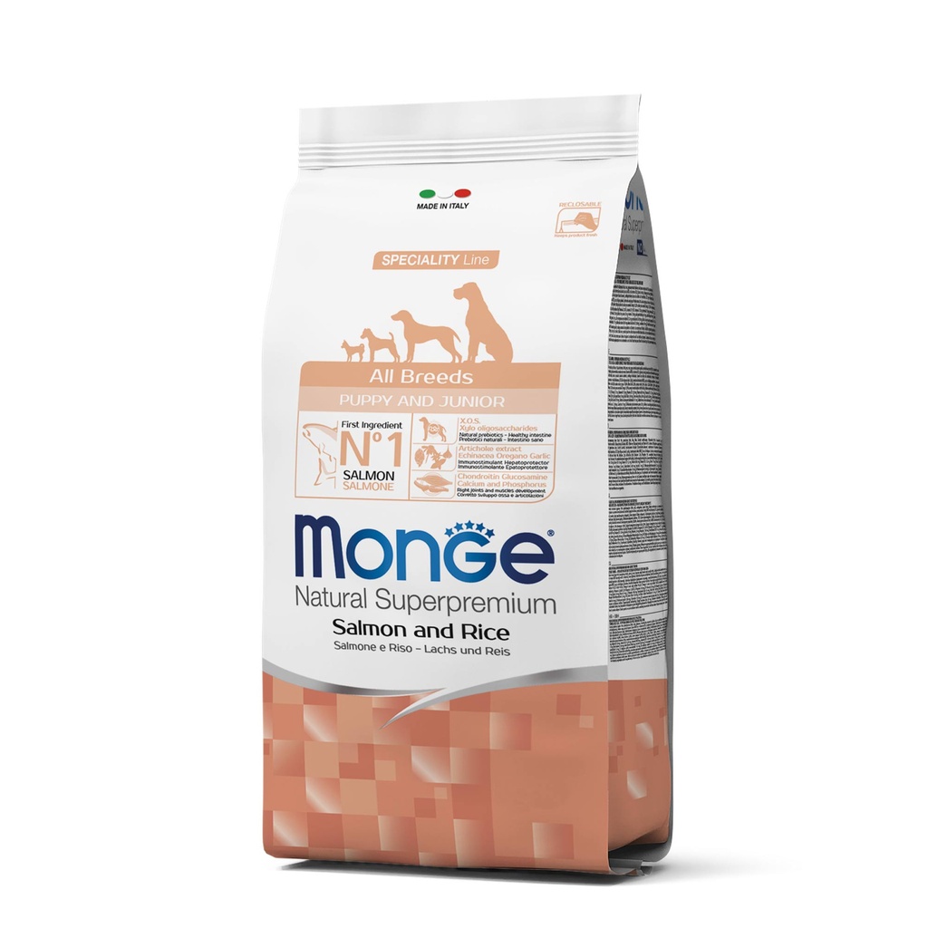 MONGE CANINE PUPPY SALMÓN Y ARROZ