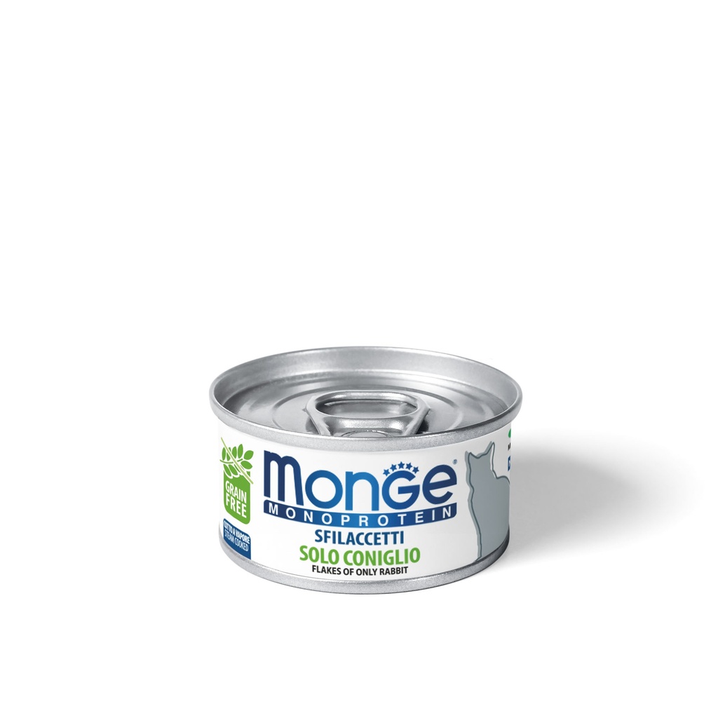 MONGE FELINE ADULT MONOPROTEIN CONEJO LATA