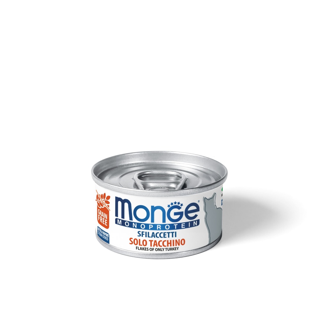 MONGE FELINE ADULT MONOPROTEIN PAVO LATA