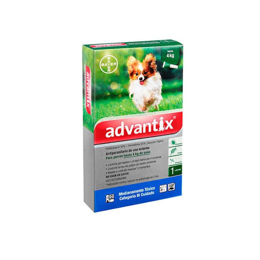 ADVANTIX 1 X 0.4 ML (0-4 KG) (VERDE)