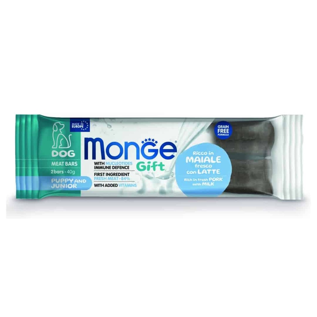 Monge Gift Meat Bars Puppy and Junior – Cerdo y Leche
