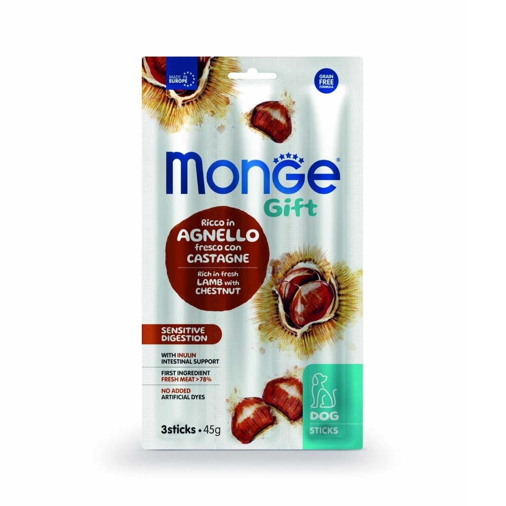 Monge Gift Sticks Sensitive digestion Dog Adult – Cordero y Castañas