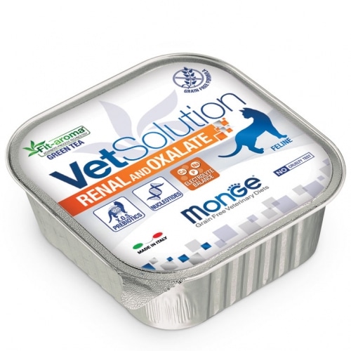 Monge Vet Solution Feline Renal & Oxalate Alutray 100 gr.