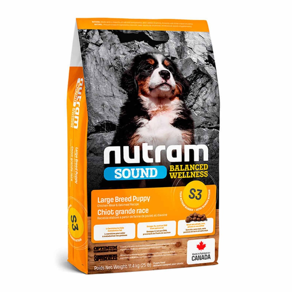 NEW S3 NUTRAM SOUND LARGE BREED PUPPY