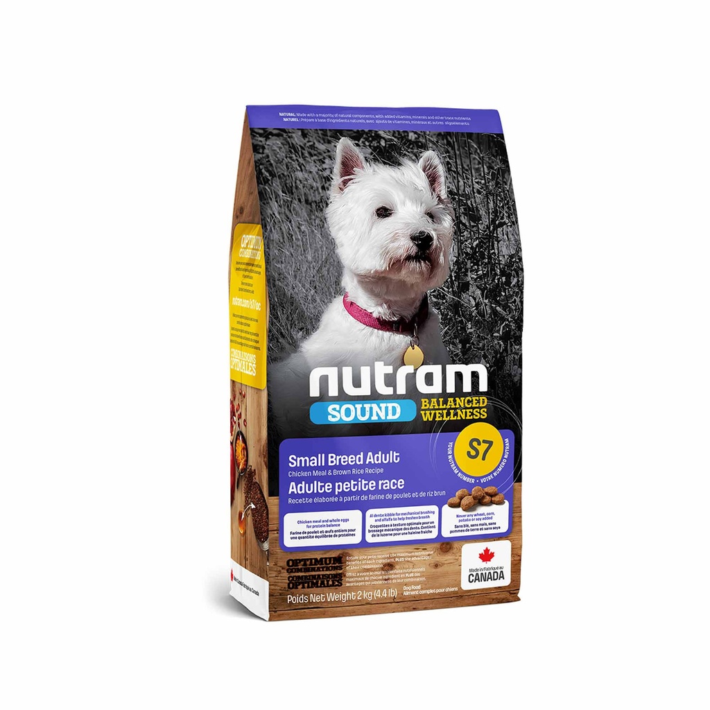 NEW S7 NUTRAM SOUND SMALL BREED ADULT DOG