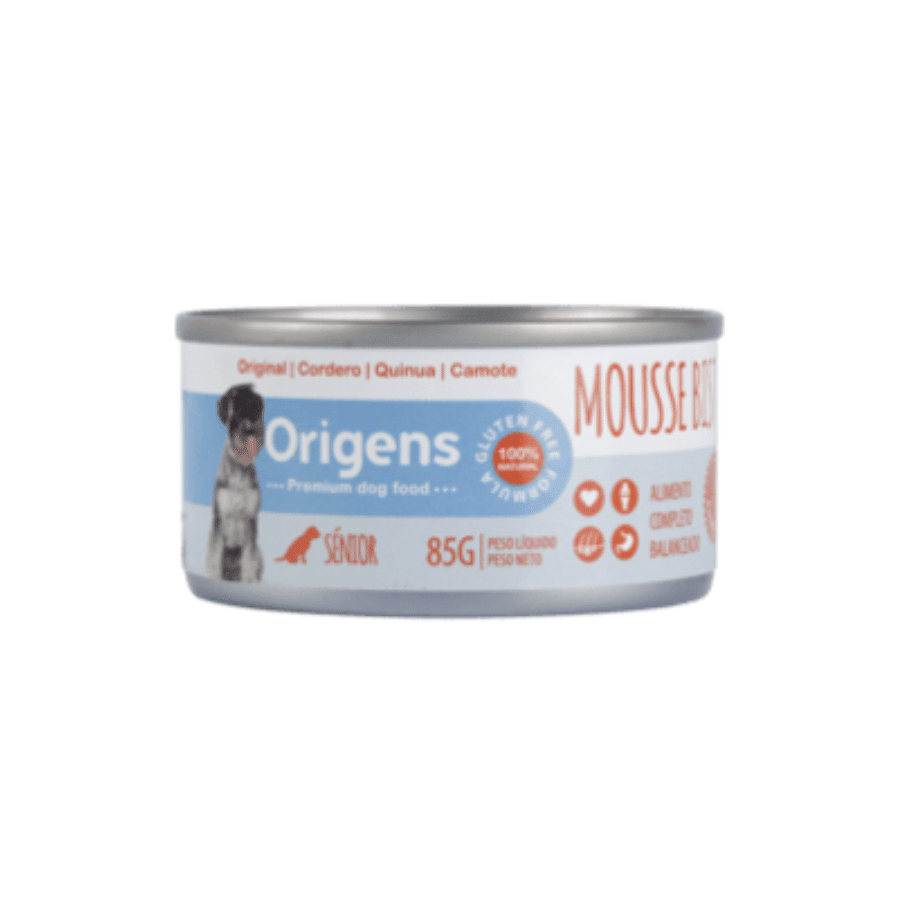 Origens Adulto Mousse bistro cordero energético, quinua, camote