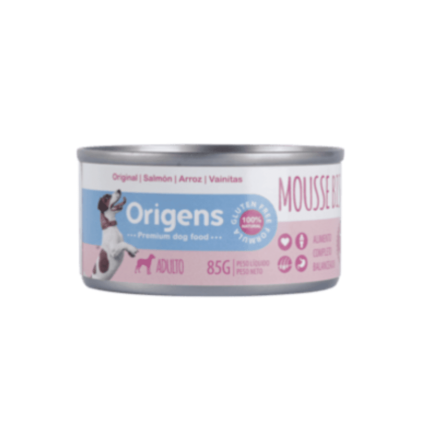 Origens Adulto Mousse bistro salmón nikkei, arroz, vainitas